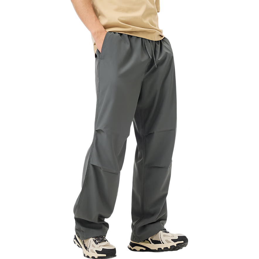 CAMEL Outdoor Quick-Dry Paratrooper Pants Straight-Leg Cargo Pants Quick-Dry Trousers A15BA49038 Phantom Black, Men's XXXL