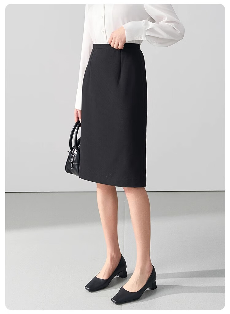 Bodexiaojie Black Interview Skirt, Women's Short Skirt, Professional Pencil Skirt, Formal Bodycon Skirt, Suit Skirt 17