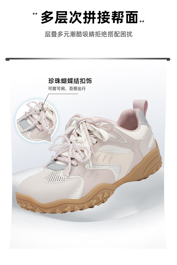 Josiny [Celebrity Style] Dexun Women's Shoes, Spring And Autumn Fashion Sneakers, Soft-Soled Round-Toe Casual Shoes, Gray-Blue, Size 37 15