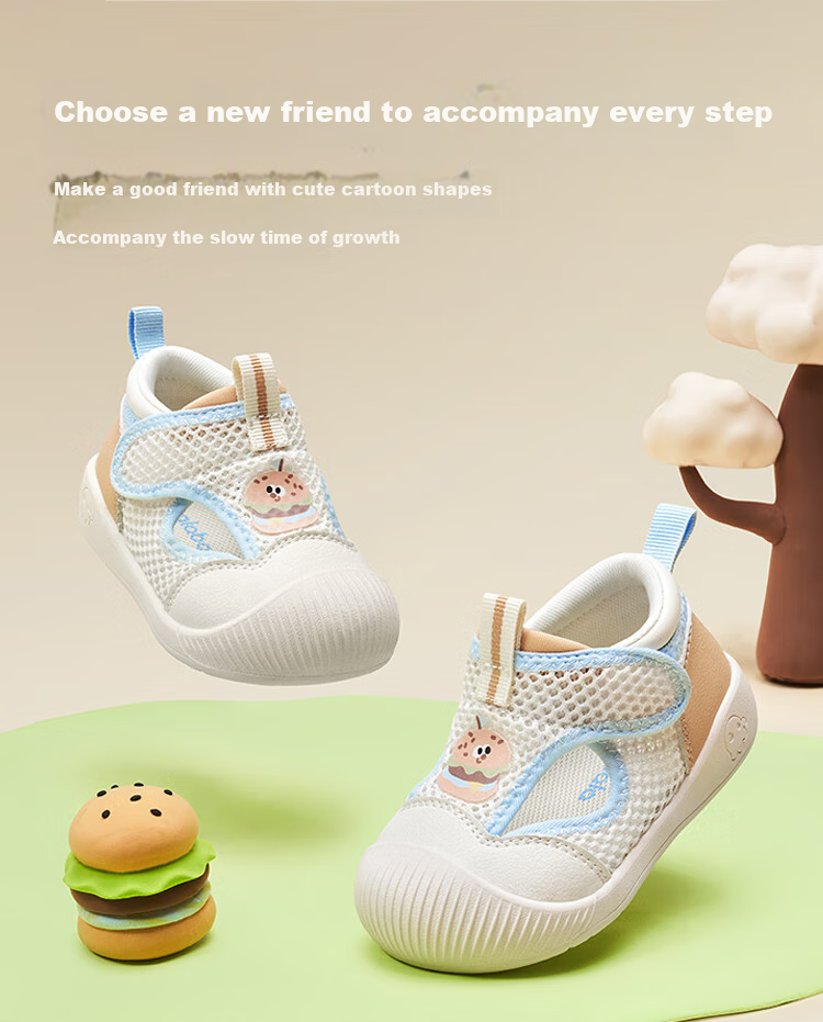 BALABALA Children's Shoes, Baby Walking Shoes, Kids Sandals, Infant Shoes, Girls' Summer New Style Breathable Mesh 2