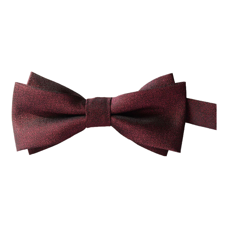 GLO-STORY Men's Bow Tie, Wedding Groom Groomsman Banquet Party Formal Wear Business Gentleman Double-Layer Bow Tie MLD824069