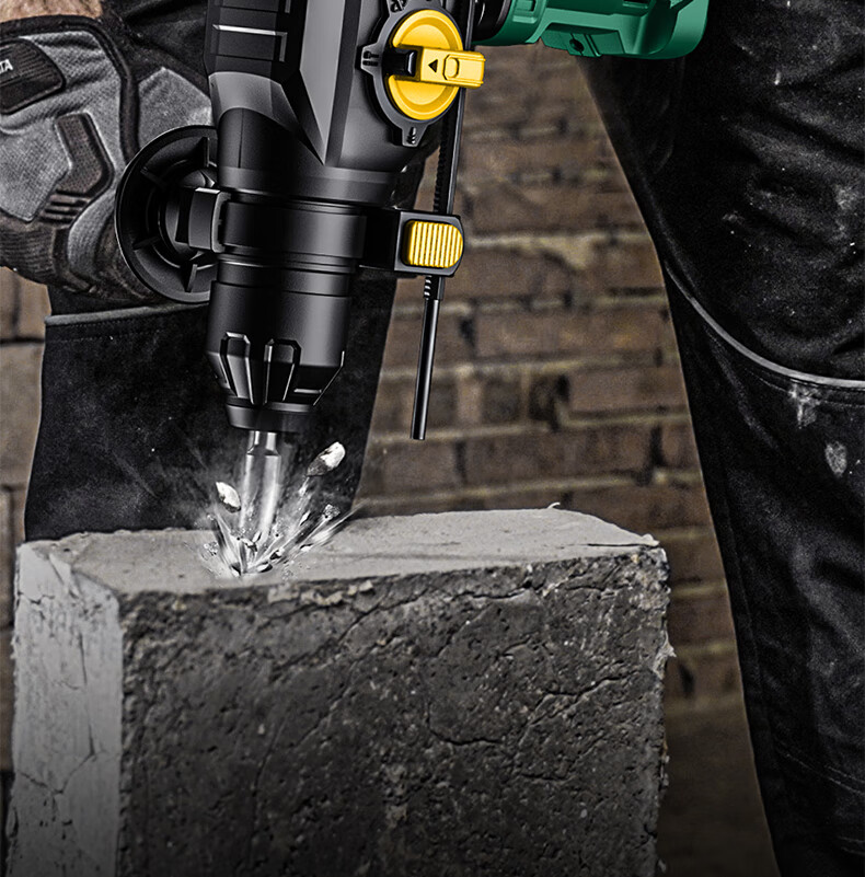 Shida SATA Brushless Lithium-Ion Rotary Hammer Drill, Electric Pick, Impact Drill, High-Power Concrete Wireless Industrial Grade D05729 Standard 5
