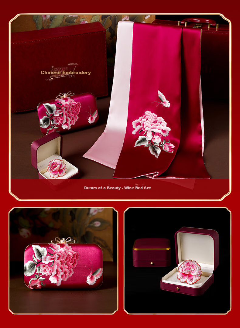 Hangsilu Silk Scarf And Bag Set, Mulberry Silk Women's Shawl, Birthday Gift for Mom Or Teacher on Mid-Autumn Festival 32