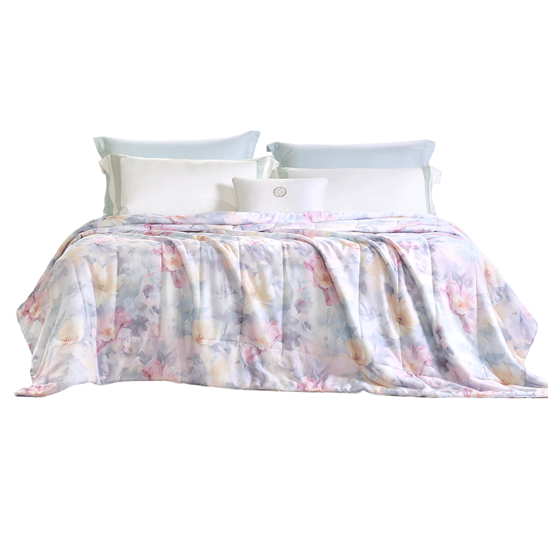 Fuanna Summer Quilt Washable Naked Sleep Air Conditioning Quilt 40S Tencel Cooling Quilt Double Summer Quilt 203x229cm