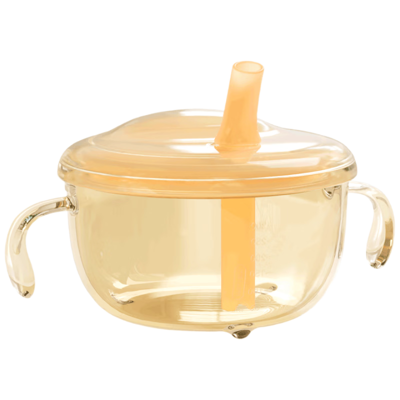Licheers Baby Straw Bowl Infant Soup Drinking Straw Supplementary Food Bowl Children's Water Feeding Rice Cereal Straw Cup