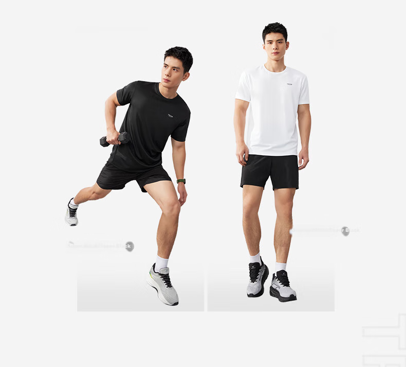 361° Men's Running Workout Set, Summer Quick-Dry Fitness Casual Short-Sleeve Shorts Two-Piece Suit 652524001H-1 6