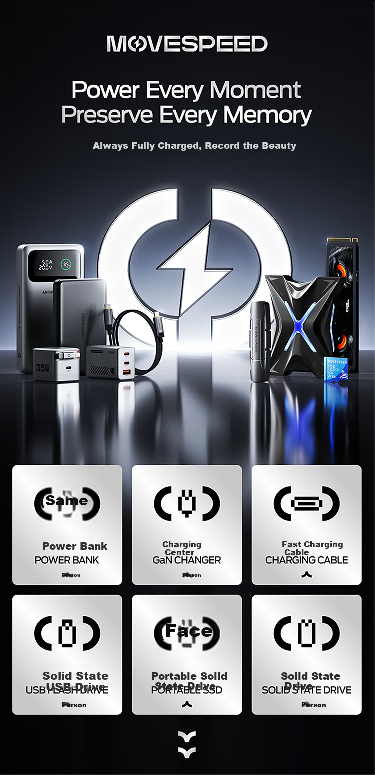 MOVE SPEED 2TB Portable Solid State Drive (PSSD), Compatible with Macmini M4 Expansion Dock Hard Drive, SSD Portable Hard Drive, Expansion Dock, Openclaw Dragon Robot 1