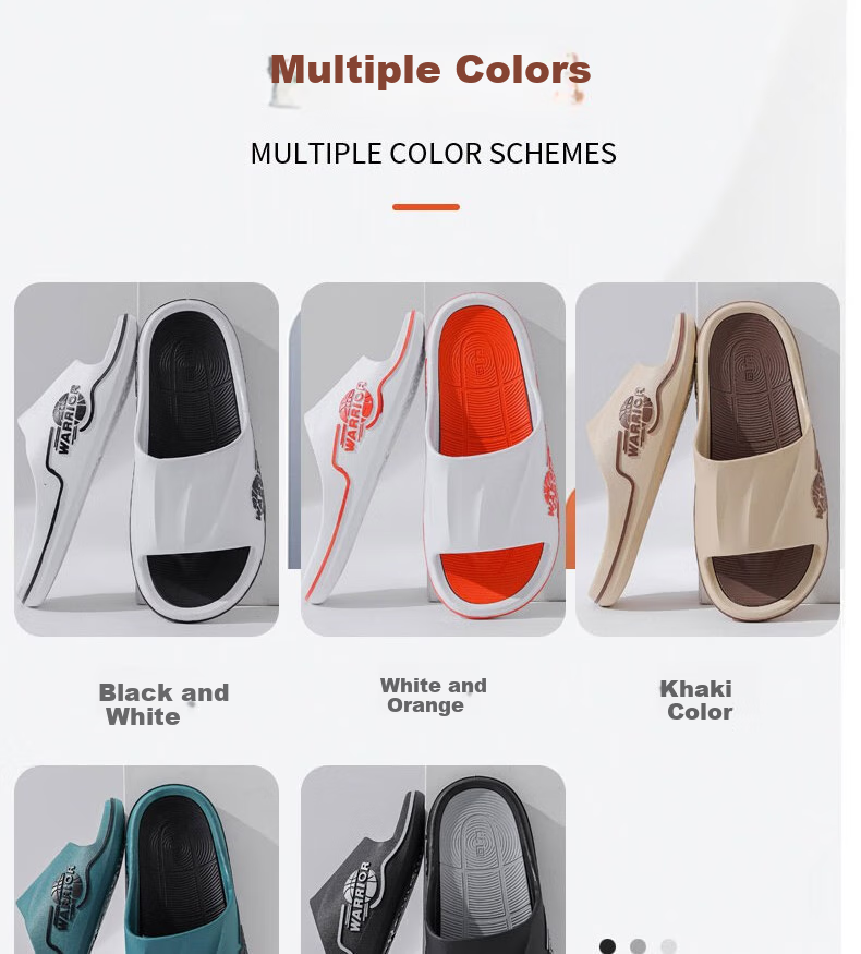 Huili Sports Slippers for Men, Indoor And Outdoor Wear, Comfortable Bathroom Soft Cushioning Non-Slip HL3986 Khaki Brown Size 40-41 5