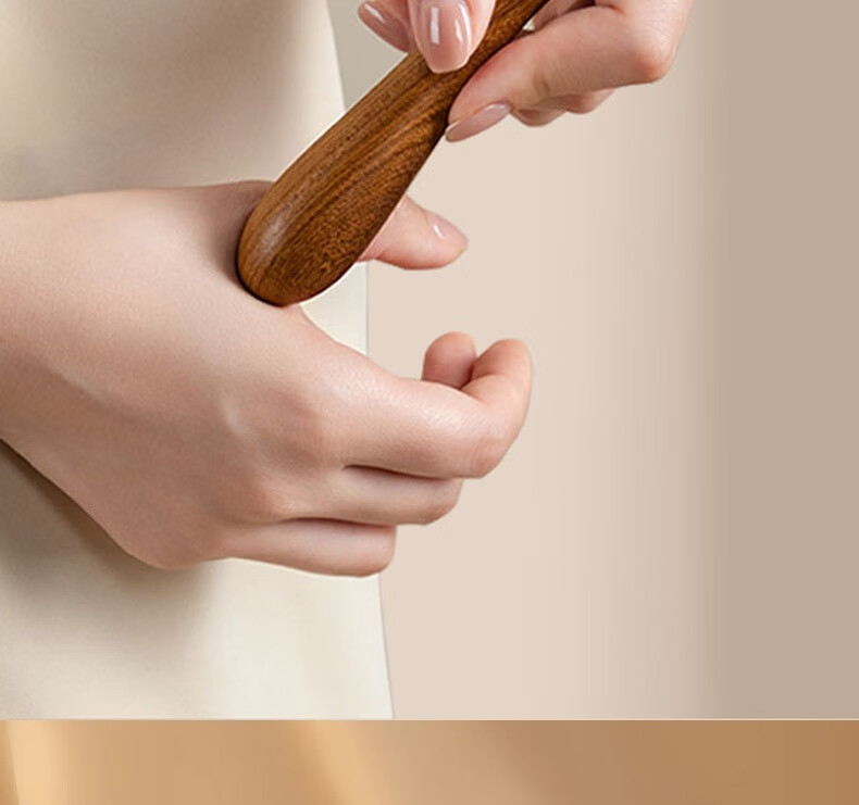 Bingyou Deer Antler Sandalwood Head Meridian Massage Comb, Health Care Scalp Therapy Six-Five Claw Natural Scalp Gua Sha Dredging, 1 Piece 16