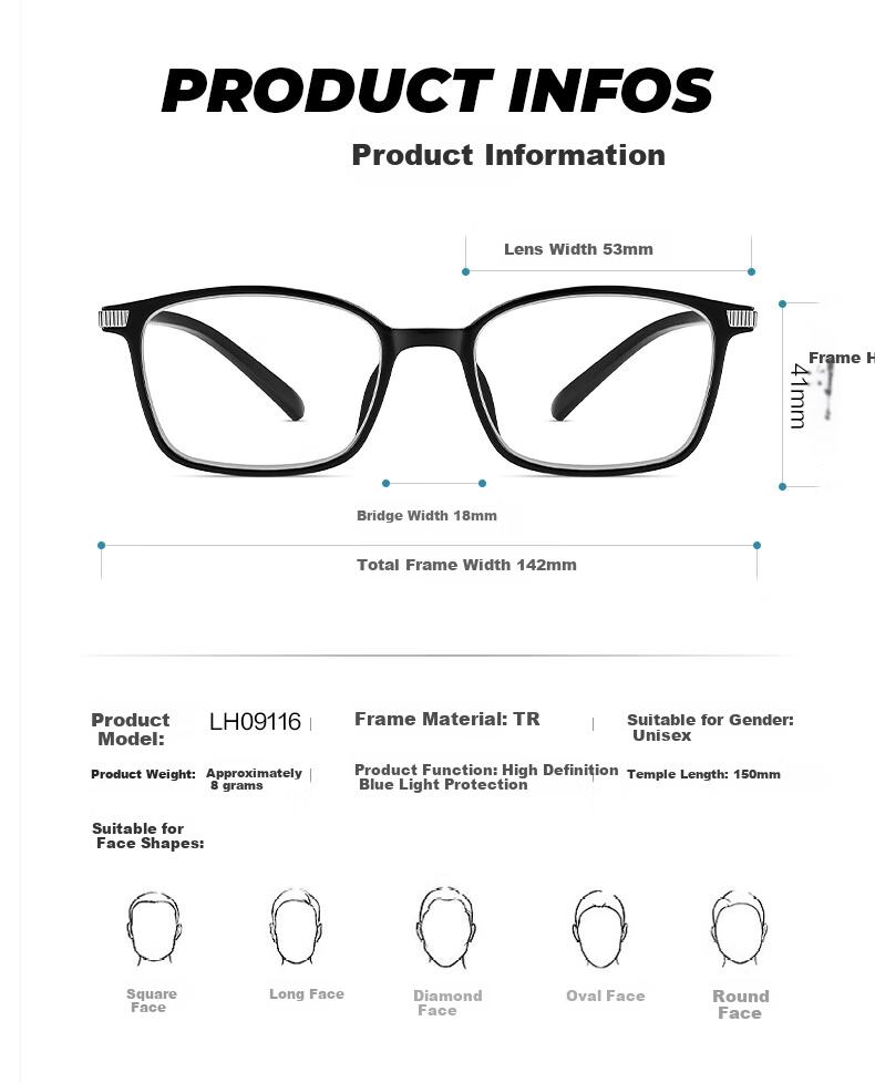 LOHO Reading Glasses for Men with Anti-Blue Light High Definition Lenses, Stylish Business Glasses for Elderly Women, 150 Degrees, Ages 50-54 11