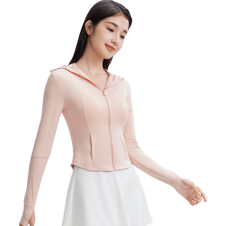 KAZUKOIN [Brim Style] Slim Sun Protection Jacket for Women, Summer Cool Outerwear, New Ice Slim Waist Sun Protection Coat