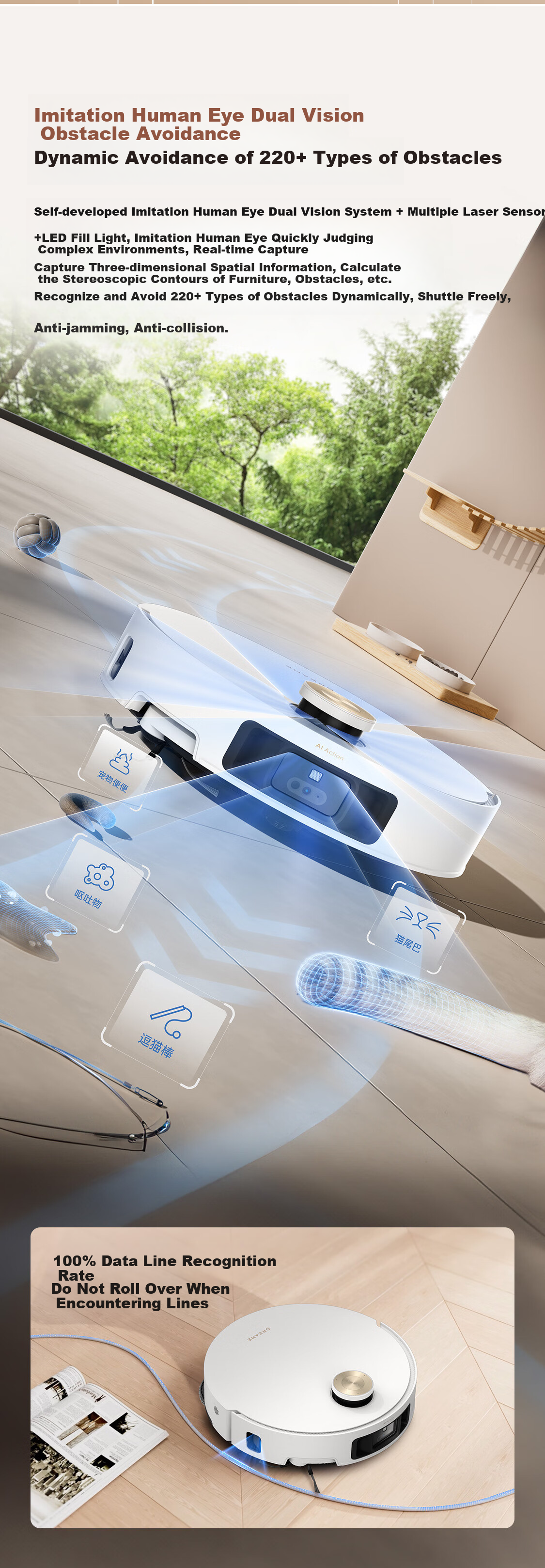Dreame S50 Enhanced Version Robot Vacuum Cleaner and Mop 4-in-1 Wet and Dry Cleaning RLS88HE 22