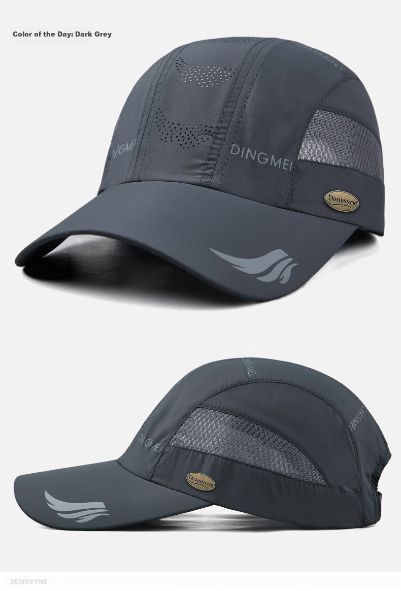 Denssyne Men's Summer High-End Baseball Cap, Lightweight Mesh Breathable Sun Hat, Hiking Cap, Sports Sun Protection Cap 8