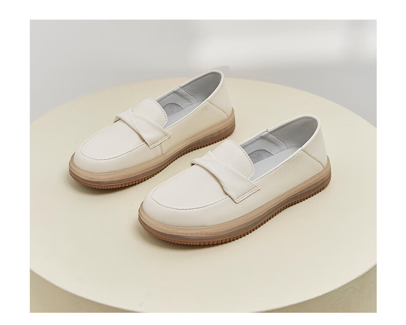 ZHR Women's Loafers, 2026 New Spring And Autumn Style, Comfortable Thick-Soled Work Shoes, Soft Sole, Non-Fatiguing Leather Shoes for Wome 21
