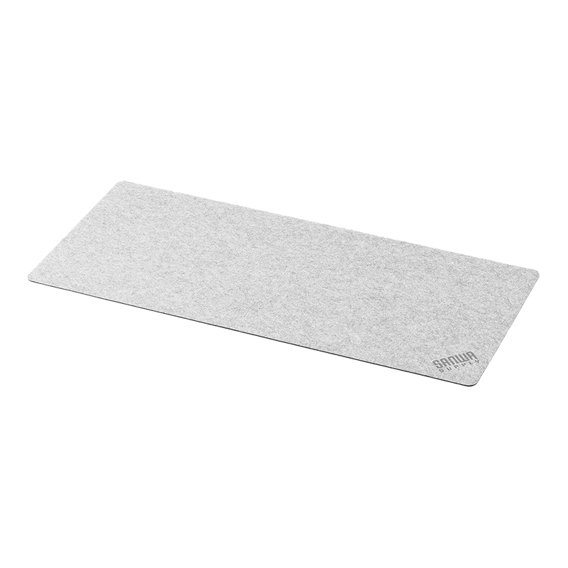 SANWA Large Desk Mat, Computer Office Gaming Mouse Pad, Skin-Friendly Felt, Wear-Resistant Non-Slip Rubber Bottom, Rollable And Portable Desk Accessory, Free Pebble Mouse Pad Included