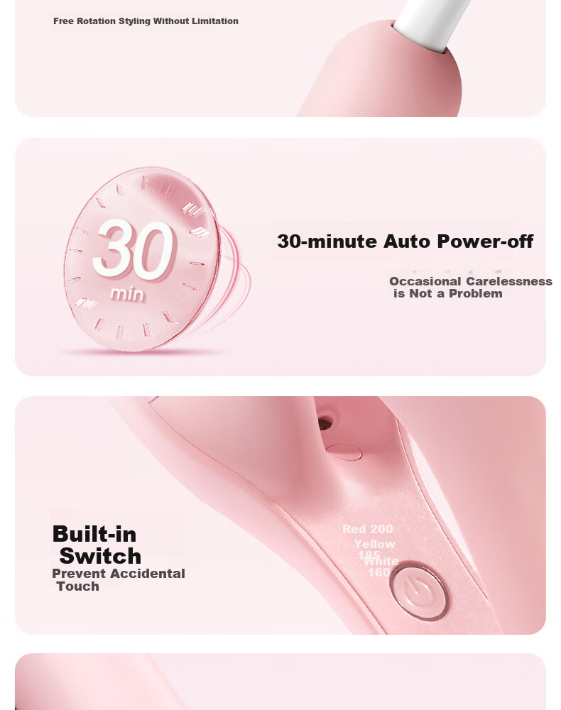 LivChic 32mm Egg Roll Curling Iron, Negative Ion Egg Roll Clip, French Volume Big Curling Hair Tool, Hair Straightener, Styling Iron, 520 Gift S3II 8