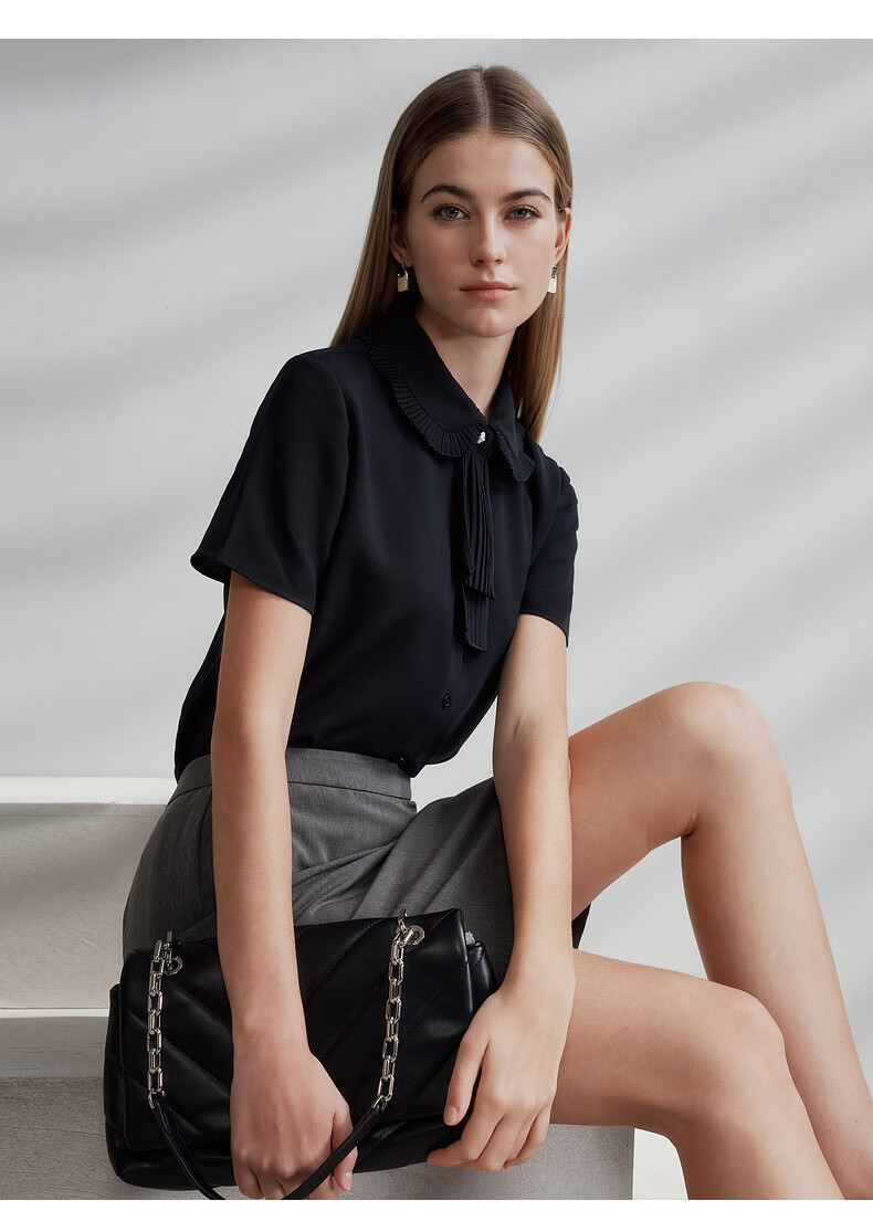G2000 [Polyester/Polyester Blend/Pencil Skirt] Women's Office Suit Skirt, Same Style As in Department Stores, Spring And Summer Commuter Skirt, Black, L/38 5