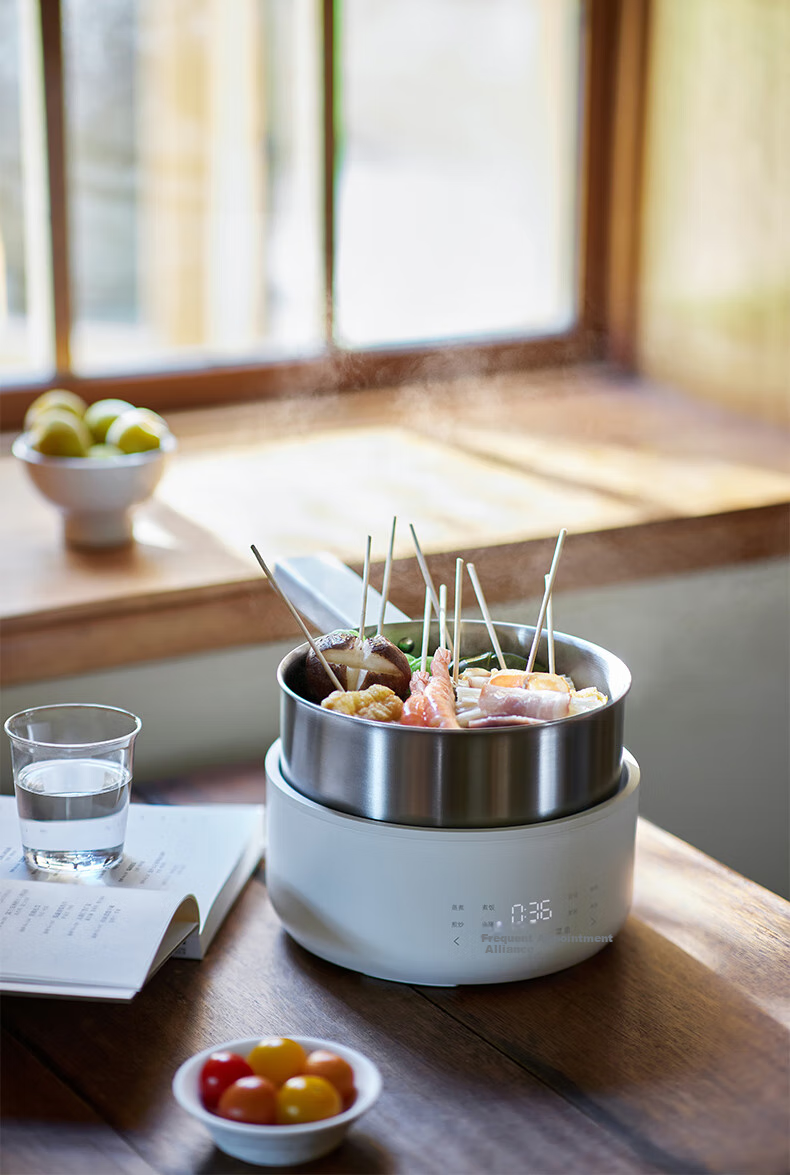 Olayks Instant Price Guarantee 618 IH Electric Cooking Pot Multifunctional 0-Coating 304 Stainless Steel Electric Steamer 2026 New Heating Electric Frying Pan Household Split Induction Cooker Small El 5