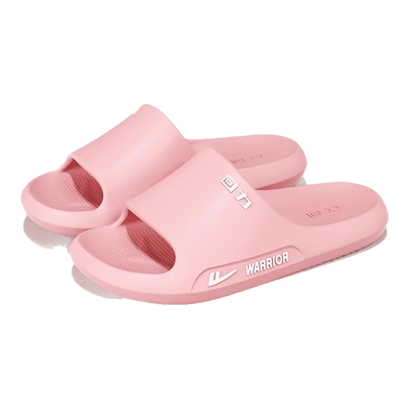 Huili Women's Summer Slippers, Non-Slip Bathroom Slide Sandals, Eva Outdoor Wear Soft-Soled Beach Sandals, Pink Size 36-37