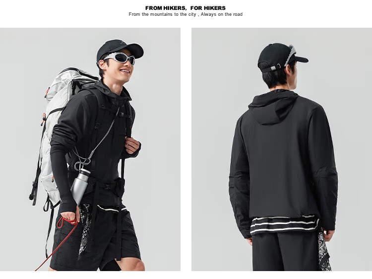 Pioneer Camp Suzaku Men's Summer Outdoor Lightweight Sun Protection Jacket Loose Hooded Coat UV Protection UPF50+ 12