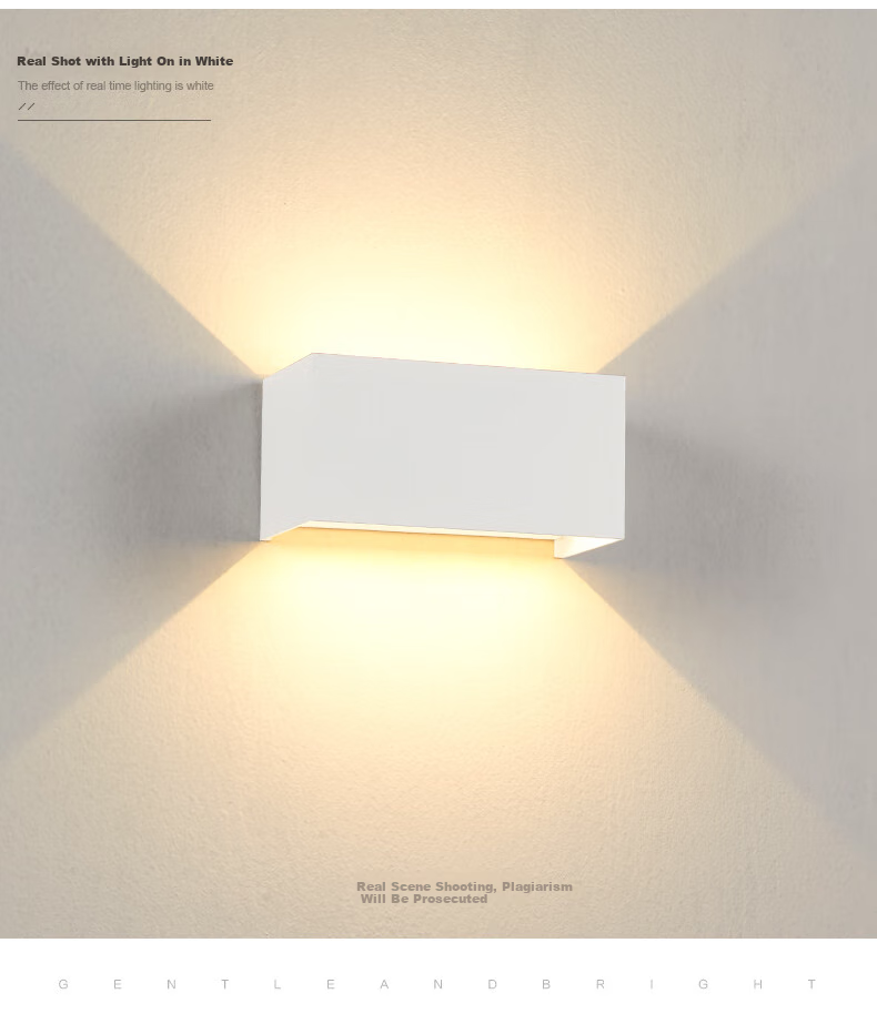 ZIDENG Outdoor Wall Light Waterproof Modern Minimalist Living Room Super Bright LED Dimmable Dual-Head for Outdoor Stairs Hallway Balcony 13
