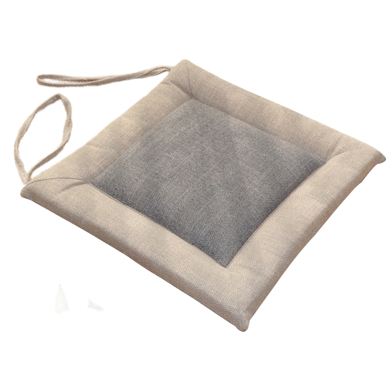 Fanyejia All-Season Linen Car Seat Cushion, Breathable Chair Pad for Long Sitting, Office Chair Pad, Home Use Strap Dining Chair Cushio