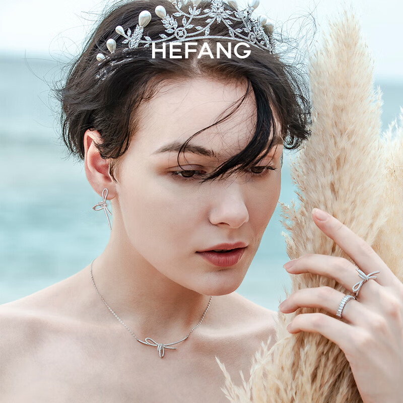 HEFANG Jewelry Ribbon Stud Earrings, Simple Ear Accessories, Birthday Gift [520 Valentine's Day Gift], for Girlfriend