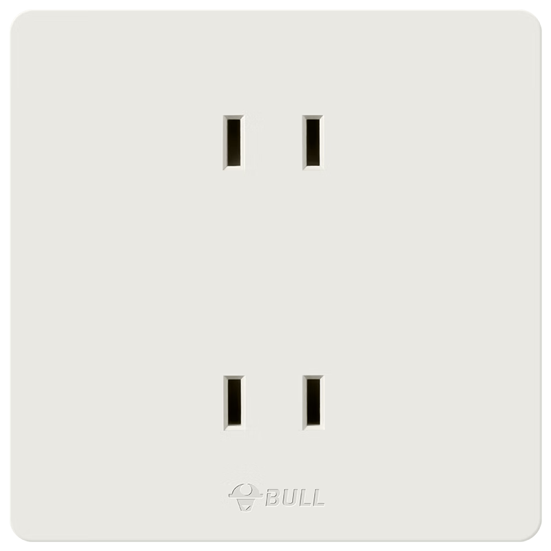 BULL Switch Socket G12 Skin-feel Matte Cream Style 10A Four-hole Socket Panel G12Z222S Velvet Coffee