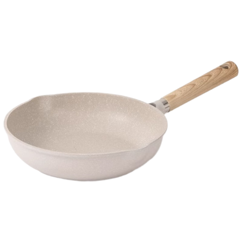 CaROTE Maifan Stone Non-Stick Titanium Frying Pan Household Steak Pan Small Egg Pancake Pan Induction Cooker Frying Pan 20cm Without Lid