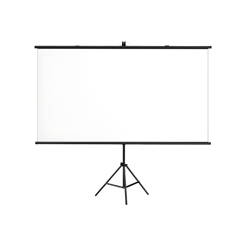 Ganyi HD Portable Stand Projection Screen White Fiberglass C100 100-inch 16:9 for All Lumen Projectors Outdoor Camping Travel Party
