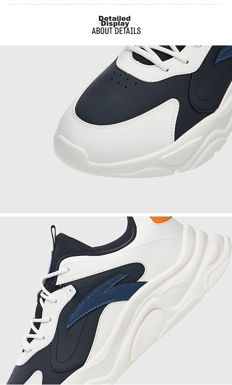 Anta Little Millennium Men's Casual Shoes Summer Mesh Breathable Thick Sole Height Increasing Commuter Dad Running Sports Shoes 55