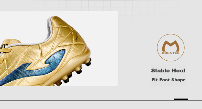 JOMA Kangaroo Leather Soccer Shoes for Men, MG Short Studs, Non-Slip, Wear-Resistant, Professional Football Training Shoes, White, Size 45 7