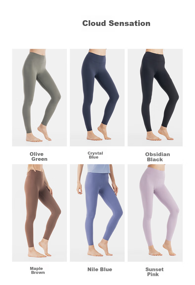 DECATHLON Women's Cloud-Feel Yoga Leggings, High-Waisted, Butt-Lifting, Quick-Dry, Base Layer Fitness Pants, Autumn And Winter, Khaki Gray, 5115836 15