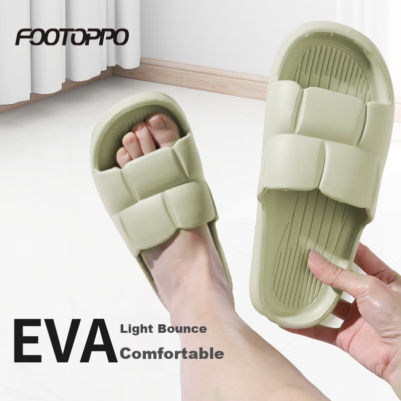 Женские шлепанцы FOOTOPPO, летние домашние нескользящие сандалии, женские летние домашние тапочки для ванной комнаты, устойчивые к запахам, с ощущением мягкости