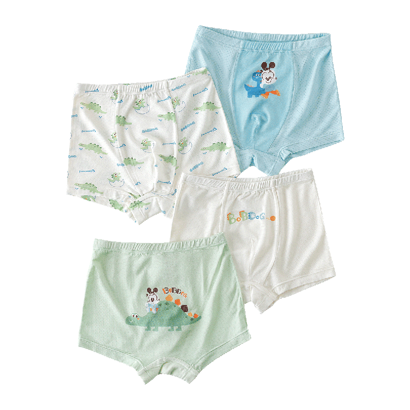 BOBDOG Boys' Summer Mesh Underwear, Class A Antibacterial Boxer Briefs, Baby Boy Shorts, No Wedgie