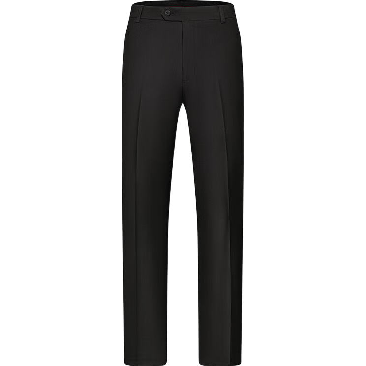 FIRS Men's High-Waist Wrinkle-Free Business Dress Pants Casual Professional Elastic Straight-Leg Trousers for Dad