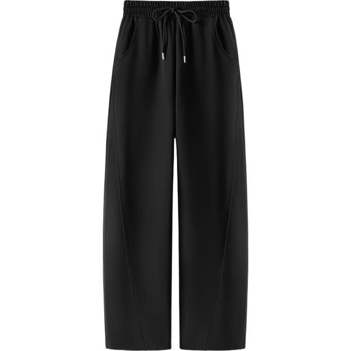 MJ STYLE Slim-Fit Banana Pants for Women, Autumn 2025 Loose Versatile Heightening Slimming Sporty American-Style Wide-Leg Sweatpants