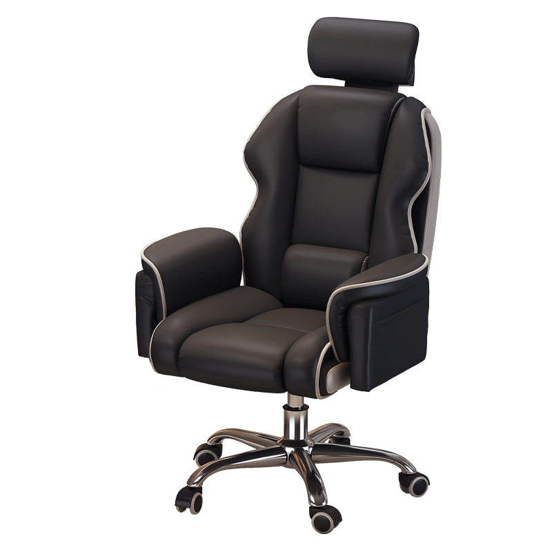 Chibailun Computer Chair, Home Gaming Chair, Sofa Chair, Ergonomic Chair, Bedroom Study Chair with Backrest, Adjustable Height Study Chair