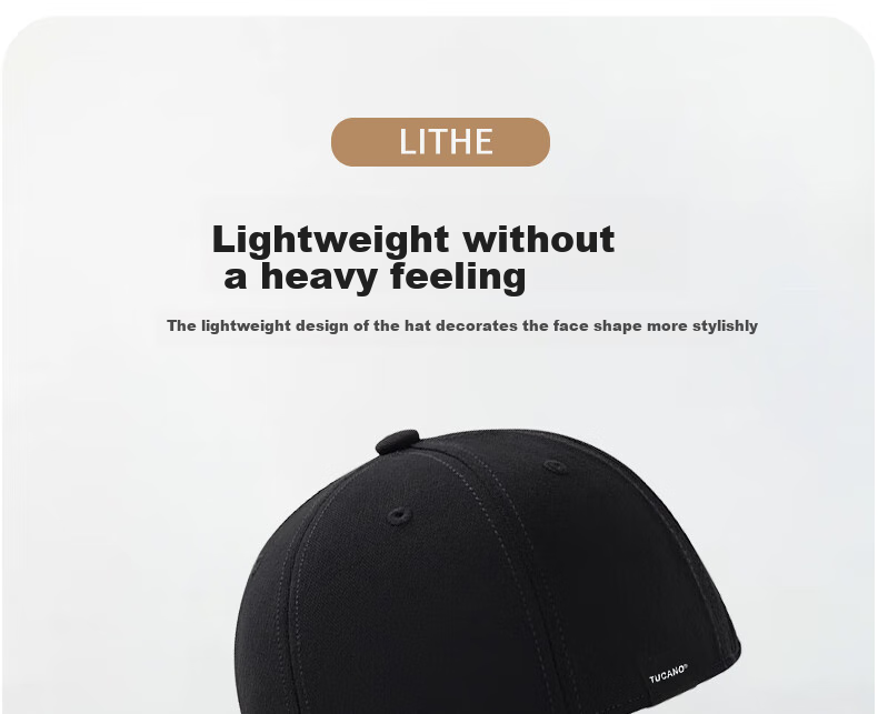 TUCANO Baseball Cap for Men And Women with Large Brim, Sun Protection Hat for Outdoor Sports And Fishing, Face-Slimming Sun Hat 12
