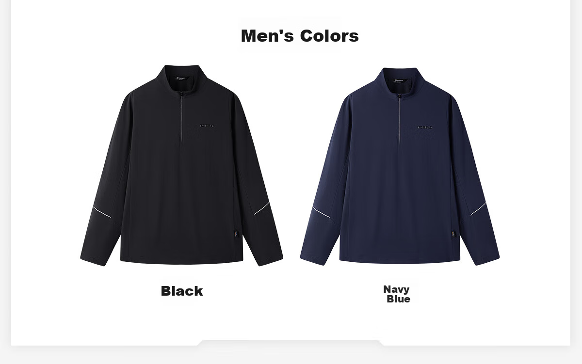 TOREAD Long-Sleeve T-Shirt for Men, Spring And Summer Quick-Dry Breathable Top, Outdoor Casual Stand-Up Collar Sports Tee TAJJCN81838 6