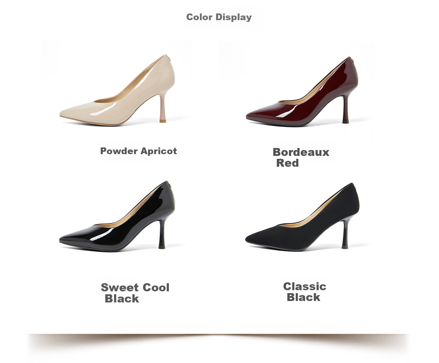 COMELY Celebrity-Inspired High Heels for Women, Spring New Style Nude Elegant Slim Heel Shallow Mouth Pumps, Pink Apricot Color, Size 34 4