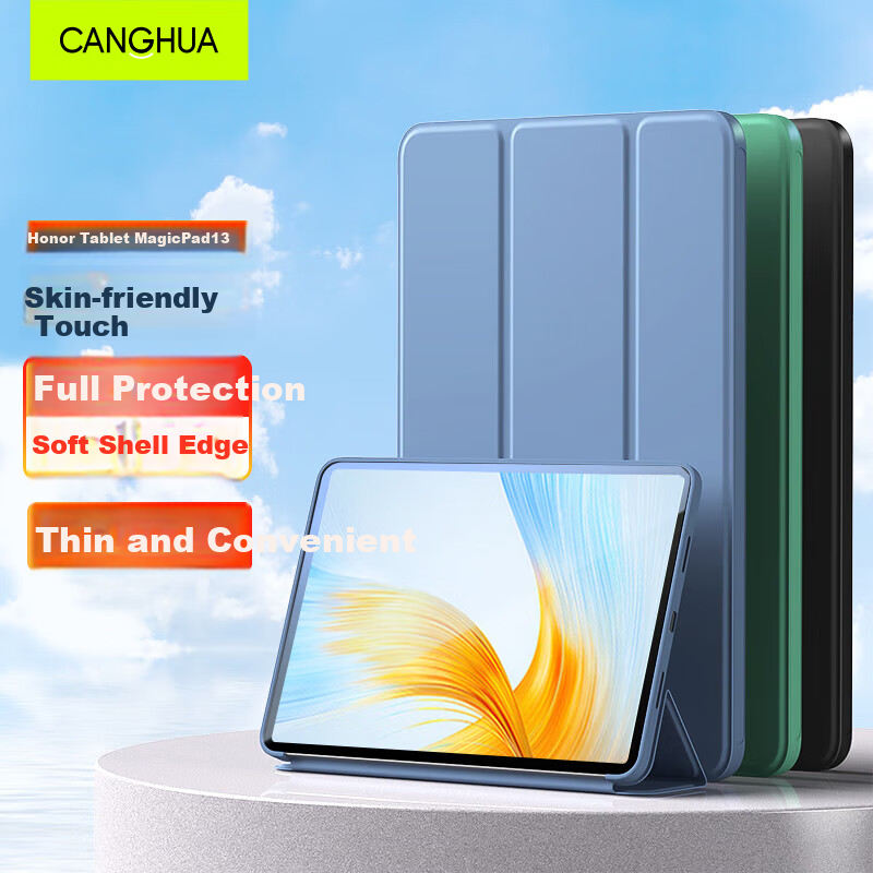 CangHua Protective Case for Honor MagicPad 13 (2023 Model), Full Coverage Ultra-Thin Shockproof Cover for 13-Inch Pad Tablet