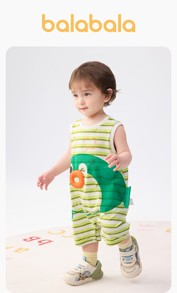 BALABALA Baby Romper Unisex Infant Jumpsuit Summer 2025 Fashionable Mall Edition 200225120202 1