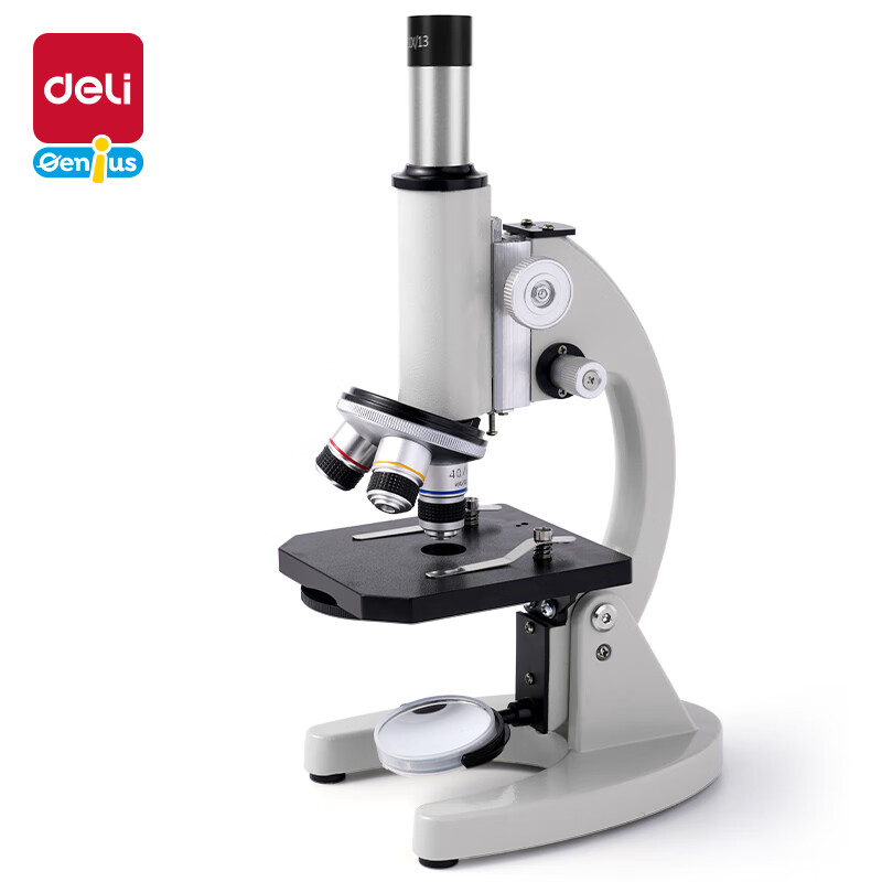 Deli Biological Microscope, Elementary School Science Experiment Model, 640x Magnification, Children's Toy Gift