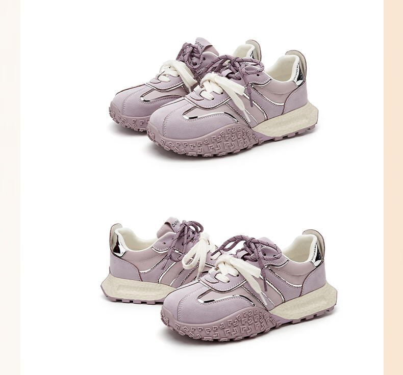 DAPHNE Purple Dexun Women's Shoes, 2026 New Spring Fashion Versatile Casual Shoes, Breathable Sneakers 20