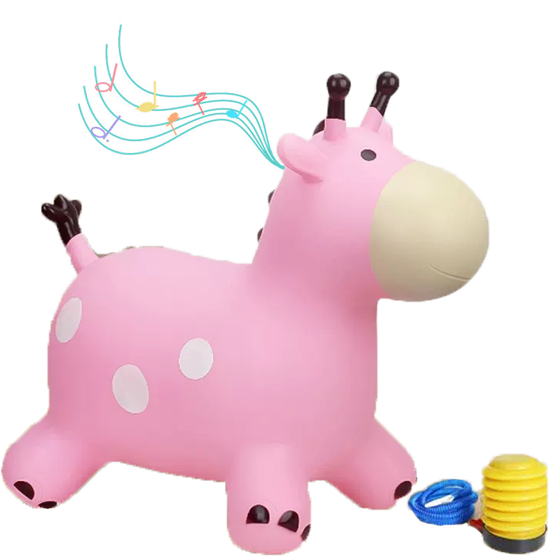 MAILE KID Inflatable Musical Bouncy Horse for 1-3 Year Old Babies, Children's Toy, Birthday And New Year Gift for Boys And Girls