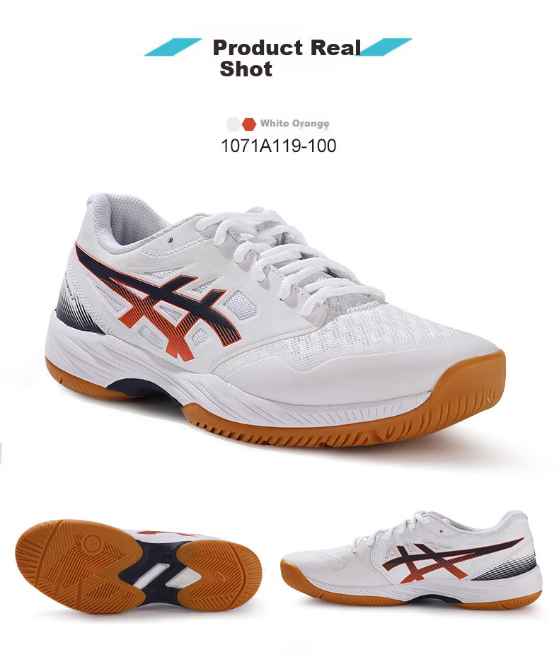 ASICS GEL-COURT HUNTER FF Men's Badminton Shoes Shock Absorption Durable 1071A111-103 Size 43.5 5