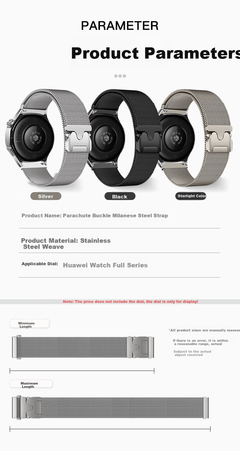 Weiqiantu [Magnetic Umbrella Buckle] Compatible with Huawei GT7/GT6/GT5/Pro Watch Band, Watch6/5/Pro/Watch4pro/Buds2 Watch Strap, GT3/4 Dabizhishi 2 4