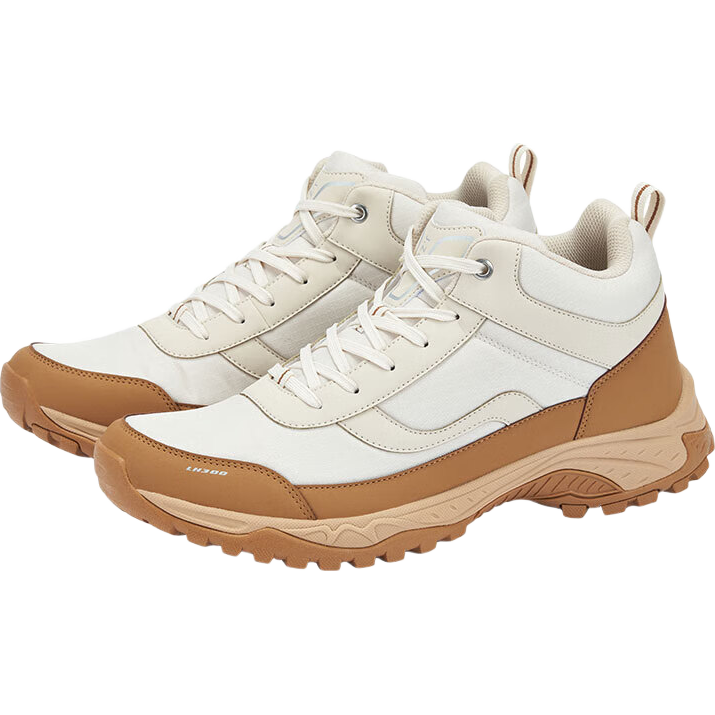 JD Original LH300 Hiking Shoes, Outdoor Climbing Shoes for Men, Soft-Soled Shock-Absorbing Casual Mid-Top Shoes, Khaki Color, Size 43
