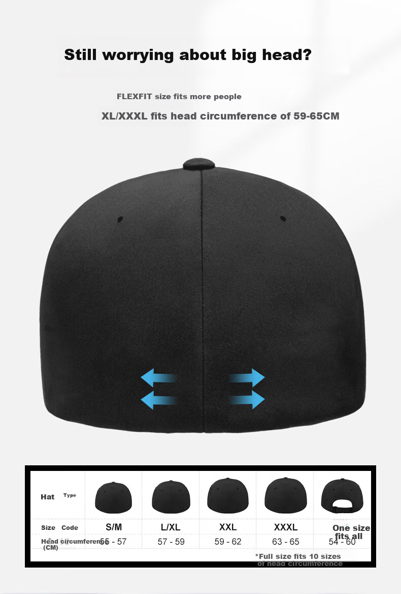 FLEXFIT DELTA180 Celebrity-Style Wide Brim Baseball Cap, Outdoor Sun Protection, Full Enclosure Visor Hat, L/XL 3